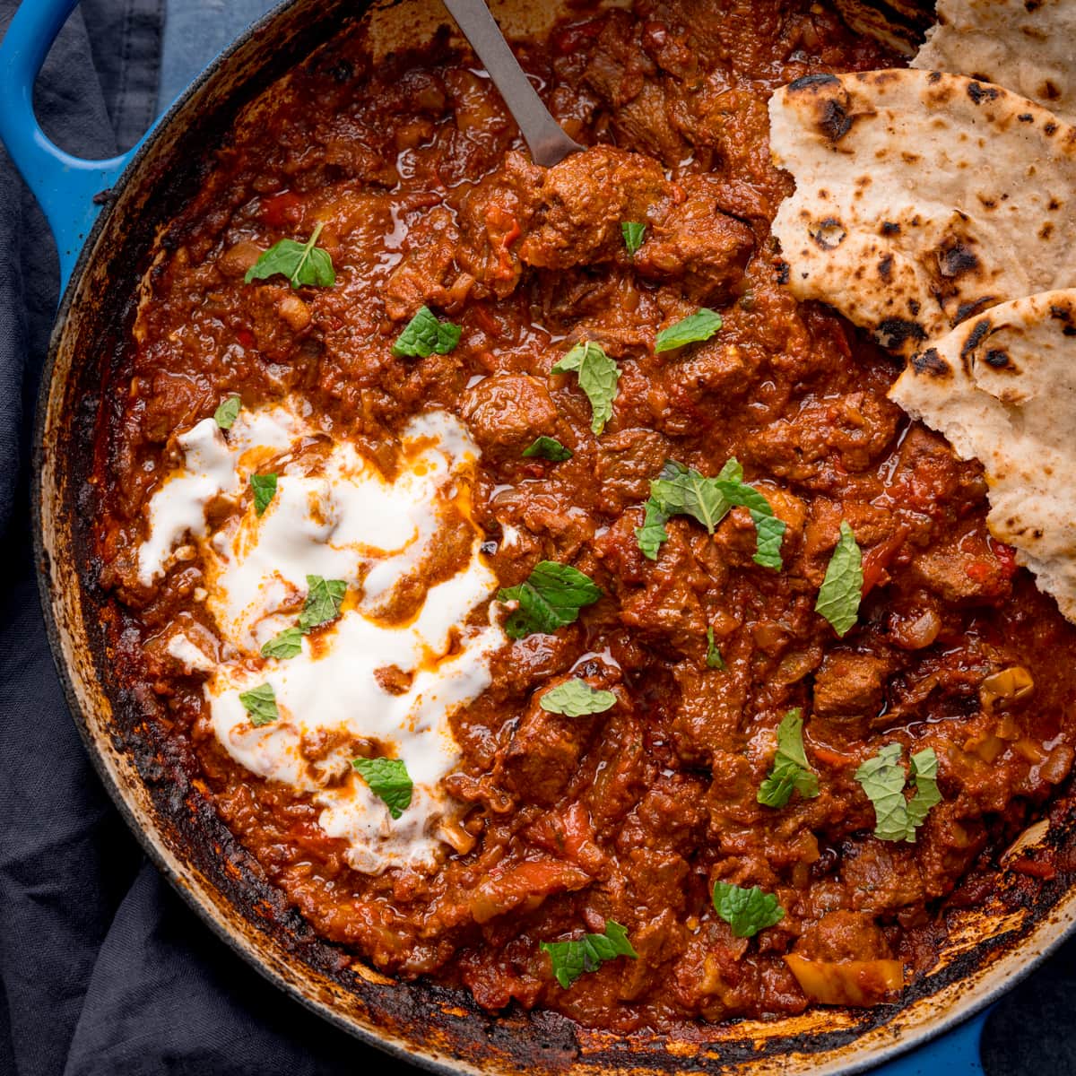 Braised Beef Rogan Josh with Pineapple