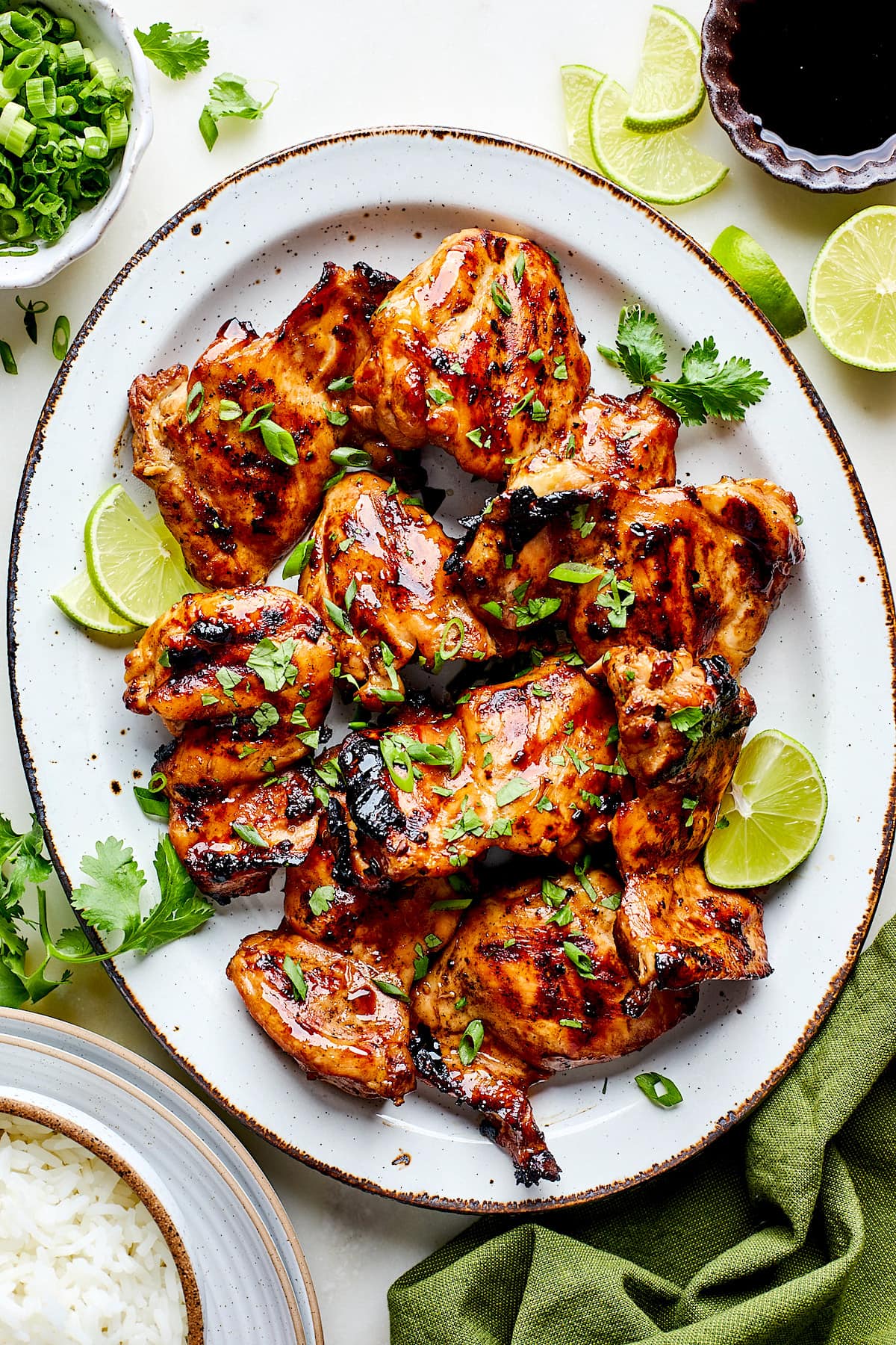 Honey Soy Lemongrass Chicken in Reduced Soy and Mirin Glaze