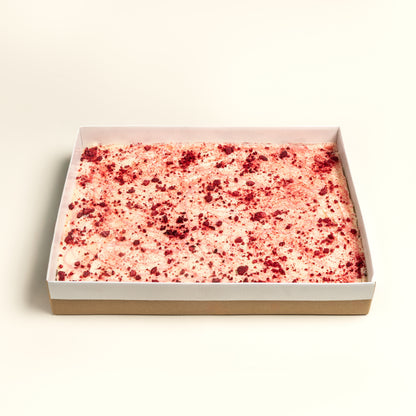 Raspberry White Chocolate Ganache Brownie (V/GF)