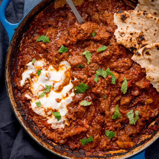Braised Beef Rogan Josh with Pineapple