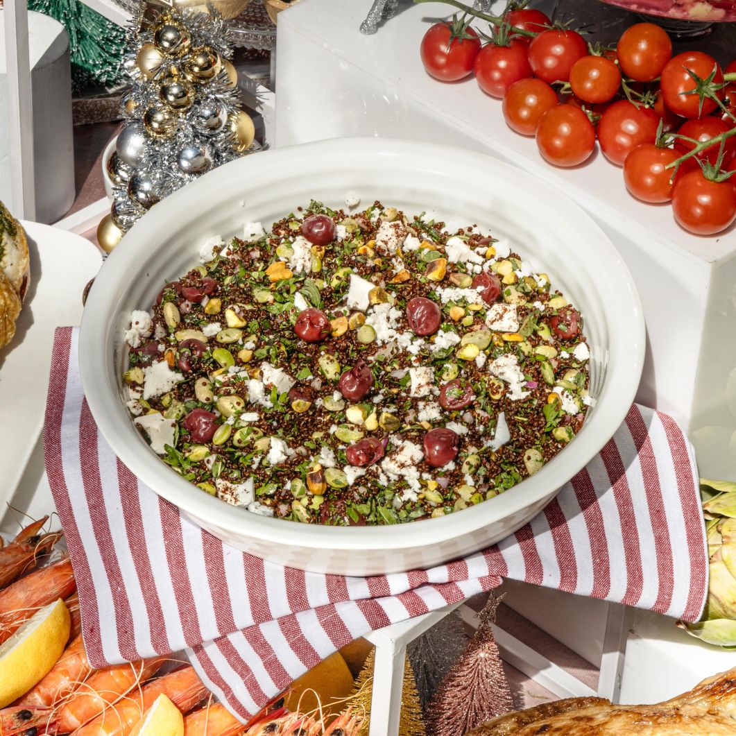 Cherry & Edamame Tabbouleh Salad (V)