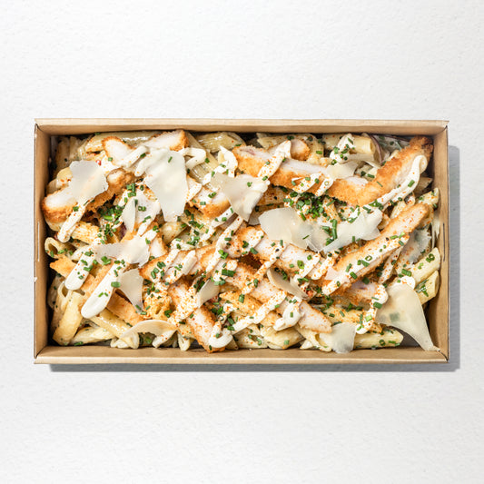 Chicken Schnitzel Pasta Salad