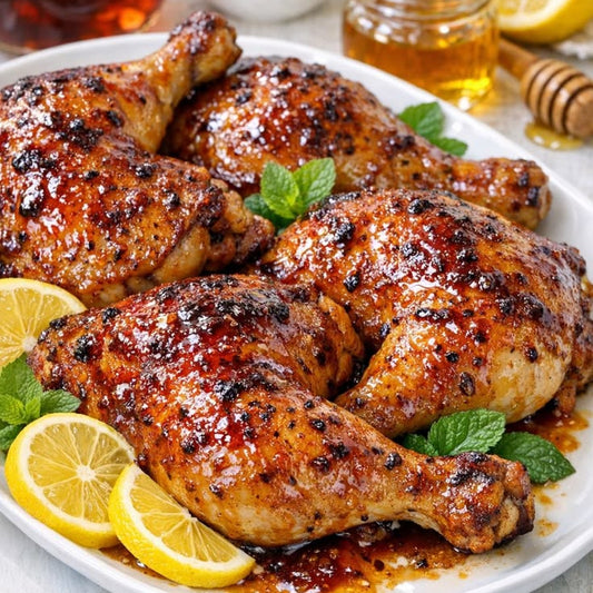 Roasted Chicken Thigh with Peri Peri Glaze
