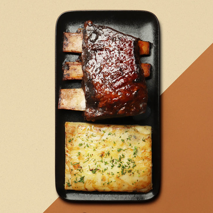 Roasted BBQ Beef Short Rib in Hickory BBQ Sauce