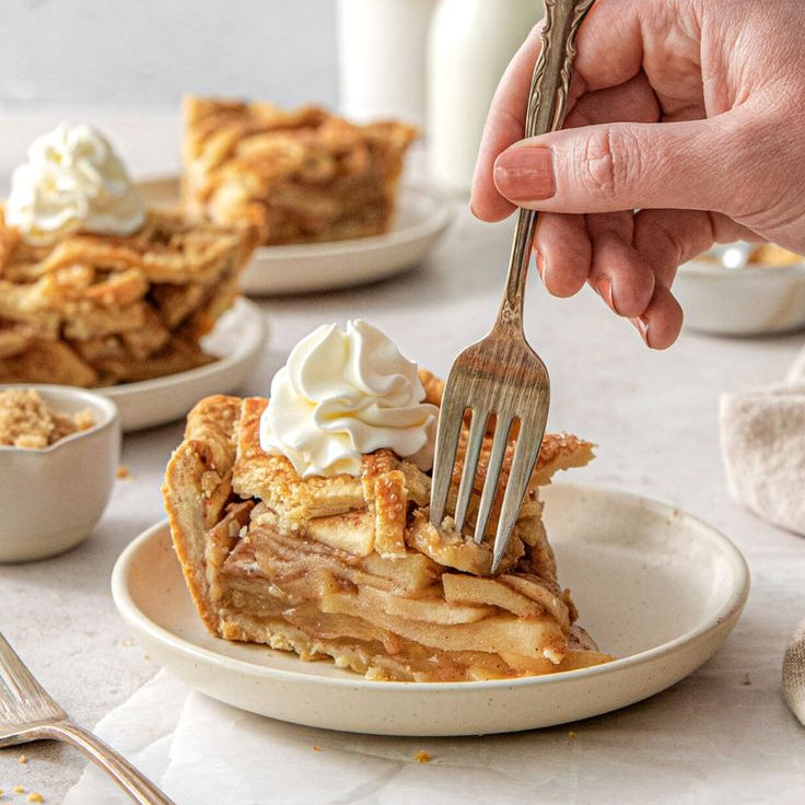 Grandma Apple Pie with Vanilla Bean Custard