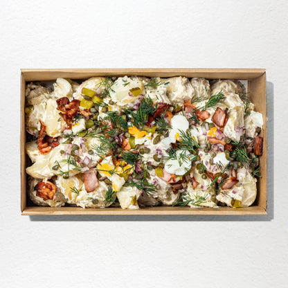 Roasted Potato Salad in wholesale salad tray