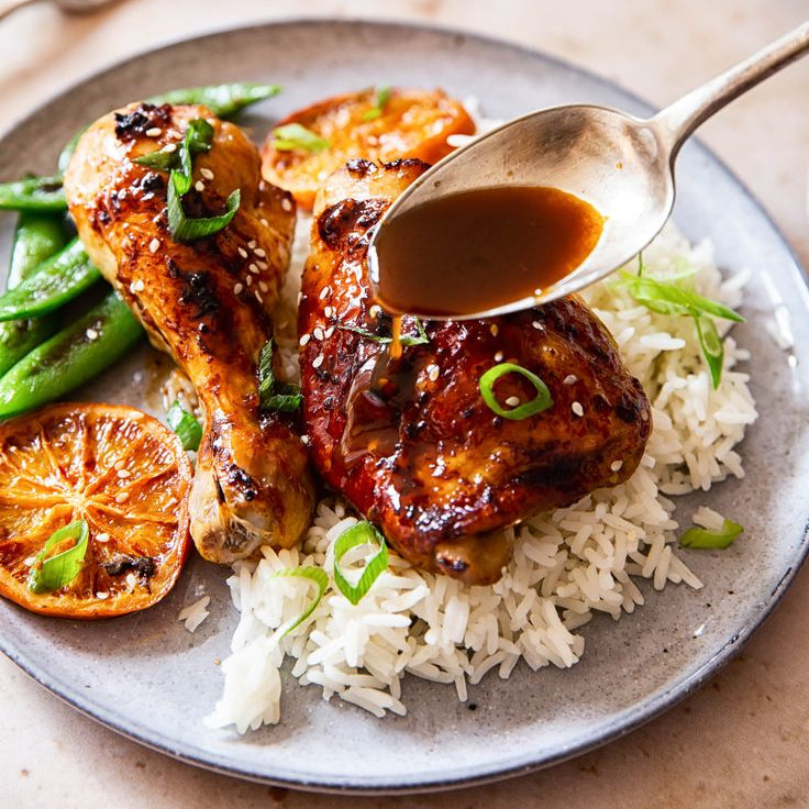 Roasted Chicken Thigh in Honey Soy Sauce